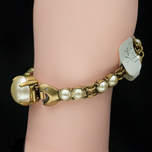 LULU FROST FAUX PEARL SNAKE BRACELET -  JBTYPA1 - Picture 5 of 7